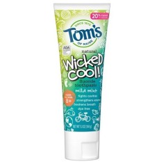 Pasta de Dinti, Tom's of Maine, Wicked Cool, Aroma Menta, Cu Fluor, Copii 8+ ani, 144gr