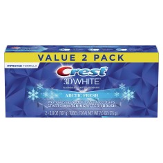 Set 2x Paste de Dinti, Crest 3D White, Arctic Fresh, Efect Albirea Dintilor si Respiratie Proaspata, 107gr