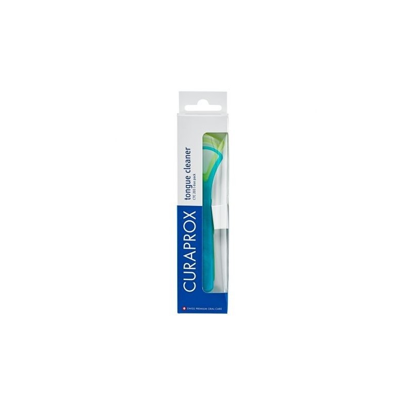 Set 2x Periute Curatare Limba, Curaprox, CTC 203, Duo Pack, Verde si Verde
