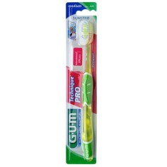 Periuta de Dinti Manuala, GUM, Technique Pro Compact 528, Periaj Profund si Delicat, Medium, Culoare Verde