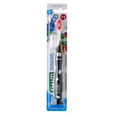 Periuta de Dinti pentru Copii, Gum, Junior, 7-9 ani, Maner Ergonomic, Culoare Neagra