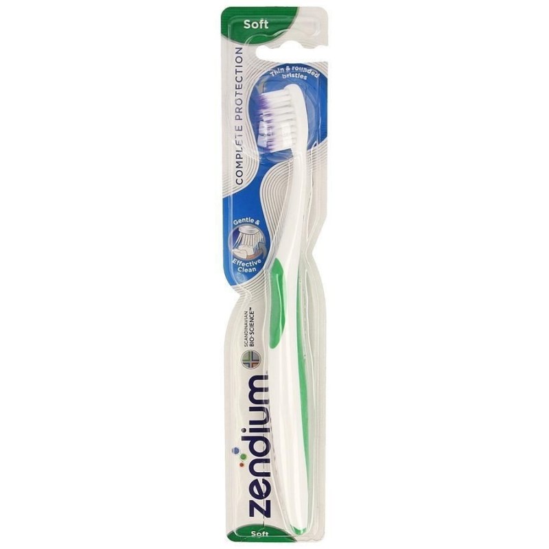 Periuta de Dinti, Zendium, Soft, Peri Moi si Subtiri, Curatare Delicata, pentru Gingii Sensibile, Verde