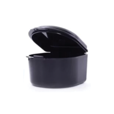 Cutie Depozitare, ZAMO®, pentru Proteza, Aparat Dentar, Lucrari Dentare, Marime Mare, Culoare Neagra