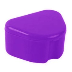 Storage Box, ZAMO®, for Prosthesis, Dental Appliance, Dental Work, Purple Color