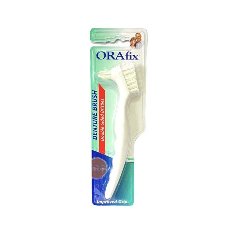 Perie, OraFix, Denture Brush, pentru Curatarea si Ingrijirea Protezelor, Culoare Alba