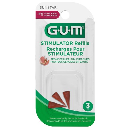 Gum Stimulator Spare Set, Gum, for Stimulating and Removing Food Remains, 3 pcs