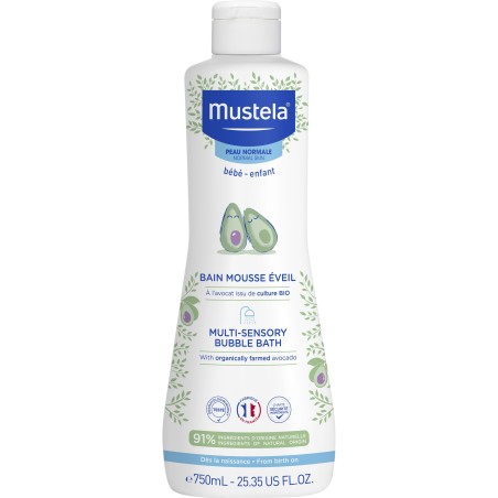 Spuma de Baie, Mustela, Bubble Bath, Efect Hidratant cu Extras de Avocado, 750ml