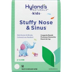 Supliment Homeopatic pentru Copii, Hyland's Baby, Stuffy Nose, Adjuvant in Simptomele Nasului Infundat, 50 tablete