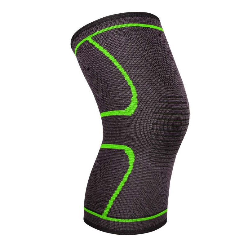 Genunchiera, Zamo®, pentru Activitati Sportive, din Material Respirabil, cu Banda pentru Compresie, Culoare Gri, Marimea L