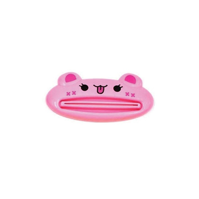 Storcator, Ecoco, pentru tub Pasta de Dinti, Gel, Crema, Plastic fara BPA, model Pisica Roz