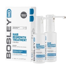 Solutie pentru Cresterea Parului, Bosley MD, Minoxidil 5%, cu Pulverizator, 2x 60ml