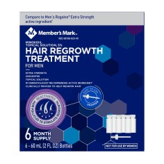 Set Solutie, Member's Mark, Minoxidil 5%, Tratament Impotriva Caderii Parului, Pipeta Inclusa, 6x 60ml