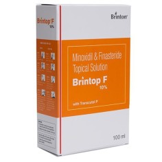 Solution, Brinton, Brintop F, against Hair Loss, Minoxidil 10% and Finasteride 0.1%, Pipette and Sprayer Included, 100ml