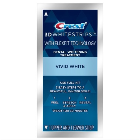Cutie 12x Plicuri, Benzi Albirea Dintilor, Crest, 3D White, Classic Vivid, Nivel Albire 7, 12 zile