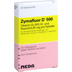 Zymafluor, Meda, Fluor 0.25mg si Vitamina D3 500 UI, 30 tablete