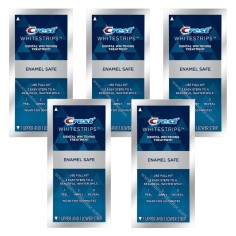 Set 5x Envelopes, Teeth Whitening Strips, Crest 3D Whitestrips, Noticeably White, Whitening Level 7