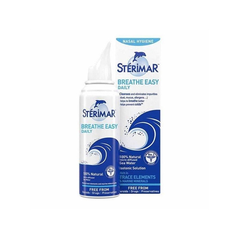Spray Nazal pentru Adulti, Sterimar, Izotonic, pentru Igiena Nazala Zilnica, 50ml