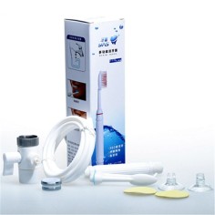 Dus Bucal, Dental Spa, LV-100, Conectare la Robinet, 2x Varfuri Incluse, Sistem Adeziv prindere Perete, Fara Curent, Portabil 2