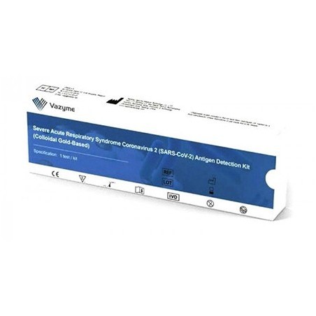 Test Rapid COVID-19, Vazyme, Antigen, Recoltare Nazo-Faringiana, Rezultat in 10 min, Pentru Uz Profesional