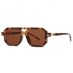 Ochelari de Soare, GREENO®, Vintage, Benevento, Protectie UV400, Model Dreptunghiular, Rama Tortoise, Lentile Maro