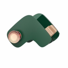 Hair Dryer Holder, Zamo®, Easy Wall Mounting by Self-adhesive System, 15x10x11cm, Green Color