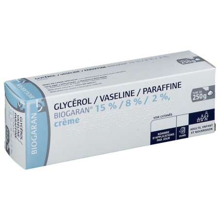 Crema, Biogaran, cu Glicerol 15%, Vaselina 8% si Parafina 2%, pentru Piele Uscata, 250g