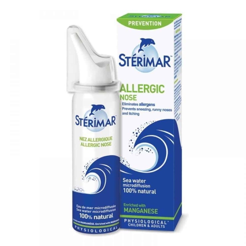 Spray Nazal, Sterimar, Allergy, Curatare Eficienta impotriva Alergiilor, Copii 6+ si Adulti, Izotonic, 100ml
