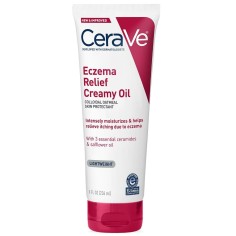 Crema de Corp, CeraVe, Eczema Relief Creamy Oil, Hidratarea Intensa a Pielii, u Ceramide si Ovaz Coloidal, 236ml