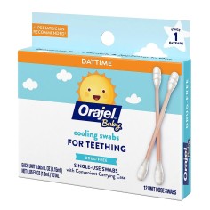 Set Betisoare, Orajel Baby, Cooling Swabs, pentru Calmarea Durerii Gingivale, fara Benzocaina, 12 buc