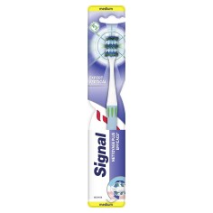Periuta de Dinti, Signal, Vertical Expert, pentru Curatare Eficienta, Peri Medii, Culoare Albastra