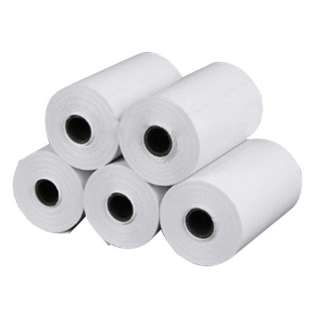 Set Rola Hartie Termica, Zamo®, 57x30mm x 5m, pentru Imprimanta Termica Portabila, Alba, 5 buc