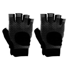 Set 2x Manusi Sport, Zamo®, pentru Activitati Interior si Exterior, Material Respirabil si Velcro Ajustabil, Culoare Neagra, Mar
