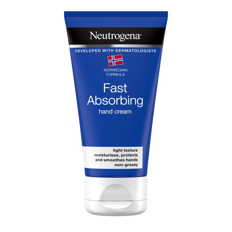 Crema pentru Maini, Neutrogena, Fast Absorbing, Absorbtie Rapida pentru Piele Fina, 75ml