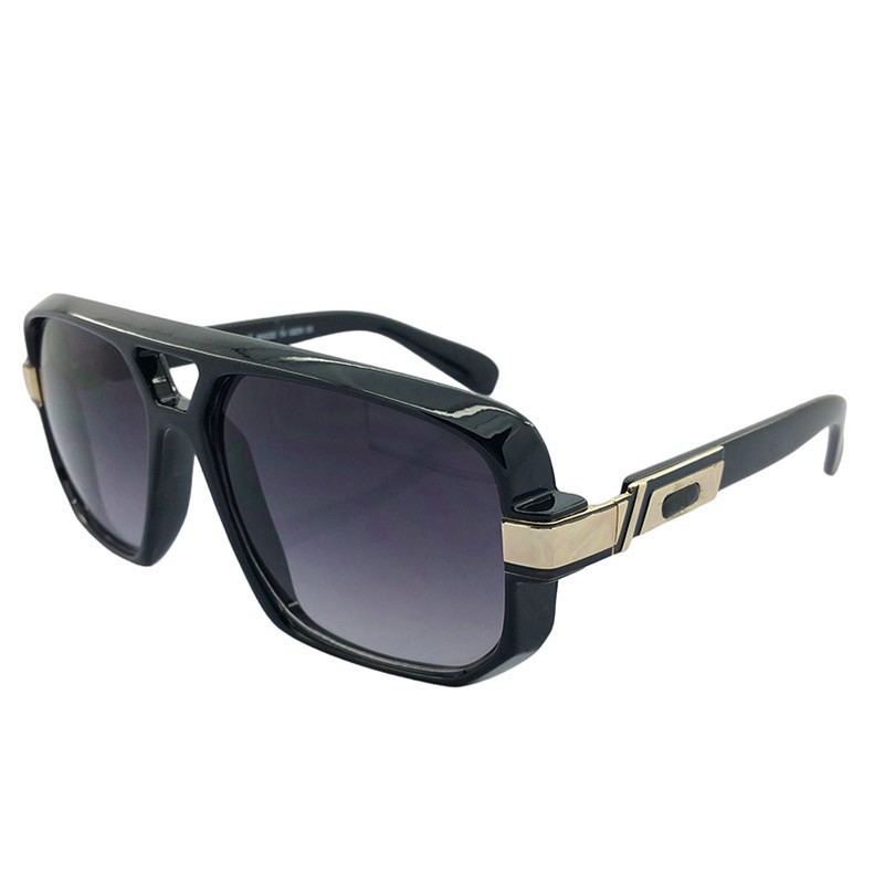 Ochelari de Soare, Zamo®, CZL 99014, Protectie UV400, Model Patrat, Rama Neagra, Lentile Negre