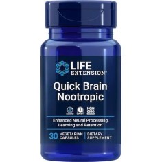 Supliment Alimentar, Life Extension, Quick Brain Nootropic, Stimuleaza Conexiunile Neurologice, 30 capsule