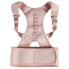 Ham Corector de Postura, Zamo®, pentru Indreptarea Spatelui, Umerilor si Coloanei, Marime Reglabila, Unisex, Crem
