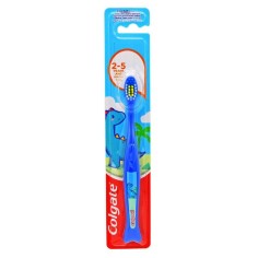 Children's Toothbrush, Colgate, 2-5 years, Extra-Soft, Dinosaur model, Blue Color