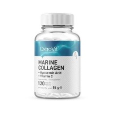 Supliment Alimentar, OstroVit, Marine Colagen, cu Acid Hialuronic si Vitamina C, 120 Capsule