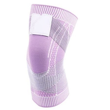 Genunchiera, Zamo®, pentru Activitati Sportive, din Material Respirabil, cu Banda pentru Compresie, Culoare Roz, Marimea XL