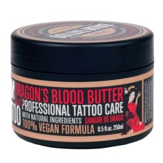 Unt de Corp, Balm Tattoo, Dragon's Blood Butter Red, pentru Vindecarea Tatuajelor si Mentinerea Culorilor, Formula Vegana, 250gr