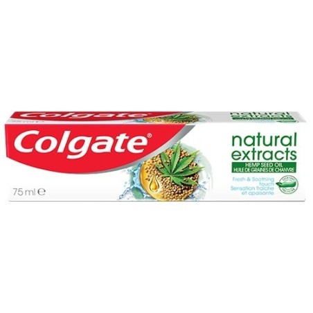 Pasta de Dinti, Colgate, Natural Extracts, Efect Terapeutic cu Extras de Canepa, 75ml