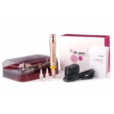 Pencil with Micro-Ace, Dermapen, Dr. Pen, Ultima M5, with Wire, 2x Reserves 12 pins, Depth 0.25 - 3.00 mm, 5 speeds