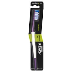 Classic Toothbrush, Listerine, Reach, Multi-Protection, Medium Bristles, Purple Color