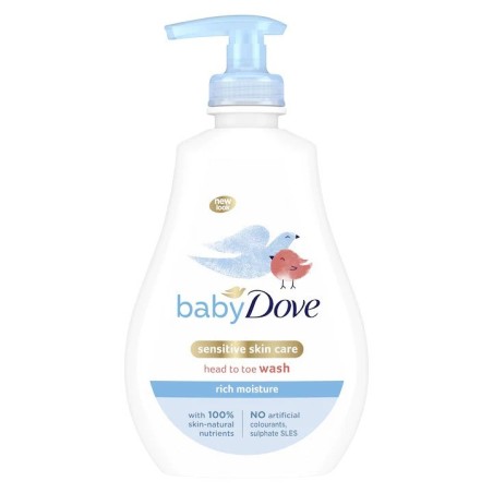 Lotiune de Spalare, baby Dove, Formula Ultra-Delicata si Cremoasa pentru Piele Sensibila, 200ml