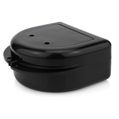 Storage Box, Zamo®, for Prosthesis, Dental Appliance, Dental Work, Size M, Color Black