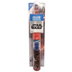 Periuta de Dinti Electrica pentru Copii, Oral-B, Star Wars, Chewbaca, 9600 oscilatii/min, 3+ Ani, Soft, Culoare Rosie
