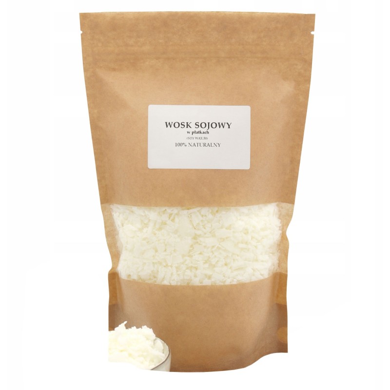 Ceara Naturala din Soia, Zamo®, Wax, pentru Turnat Lumanari Decorative, forma de Fulgi pentru Topire Rapida, 1kg