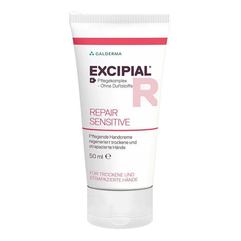 Crema pentru maini, Galderma, Excipial Sensitive, Efect Hidratant si Absorbtie Rapida, 50ml