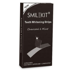 Box 14x Envelopes, Teeth Whitening Strips, Activated Carbon Smilekit, without peroxide