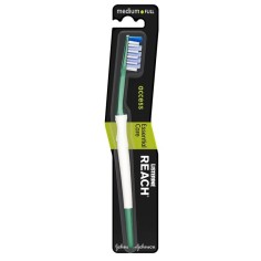 Periuta de Dinti Clasica, Listerine, Reach, Multi-Protectie, Peri Medii, Culoare Verde